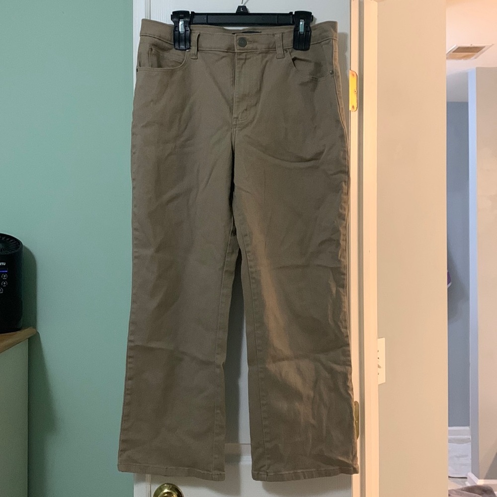 Lee Relaxed Fit Straight Leg Khaki Jeans Size 14P